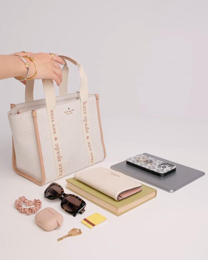 Kip Canvas Small Tote Bag | Kate Spade Outlet