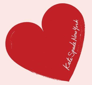 Red Heart with Kate Spade Signature 