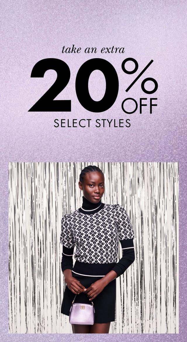 take an extra 20 off select styles 