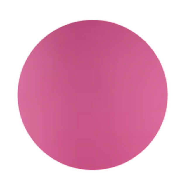 Pink circular shape.
